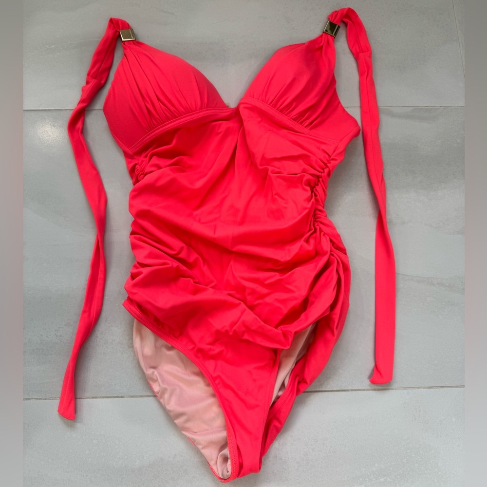 Victoria Secret Swimwear One-Piece in Vibrant Coral